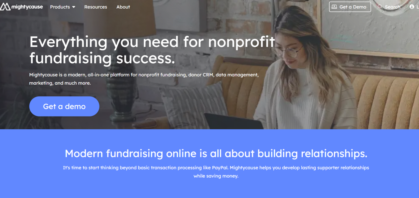 MightyCause 网站截图