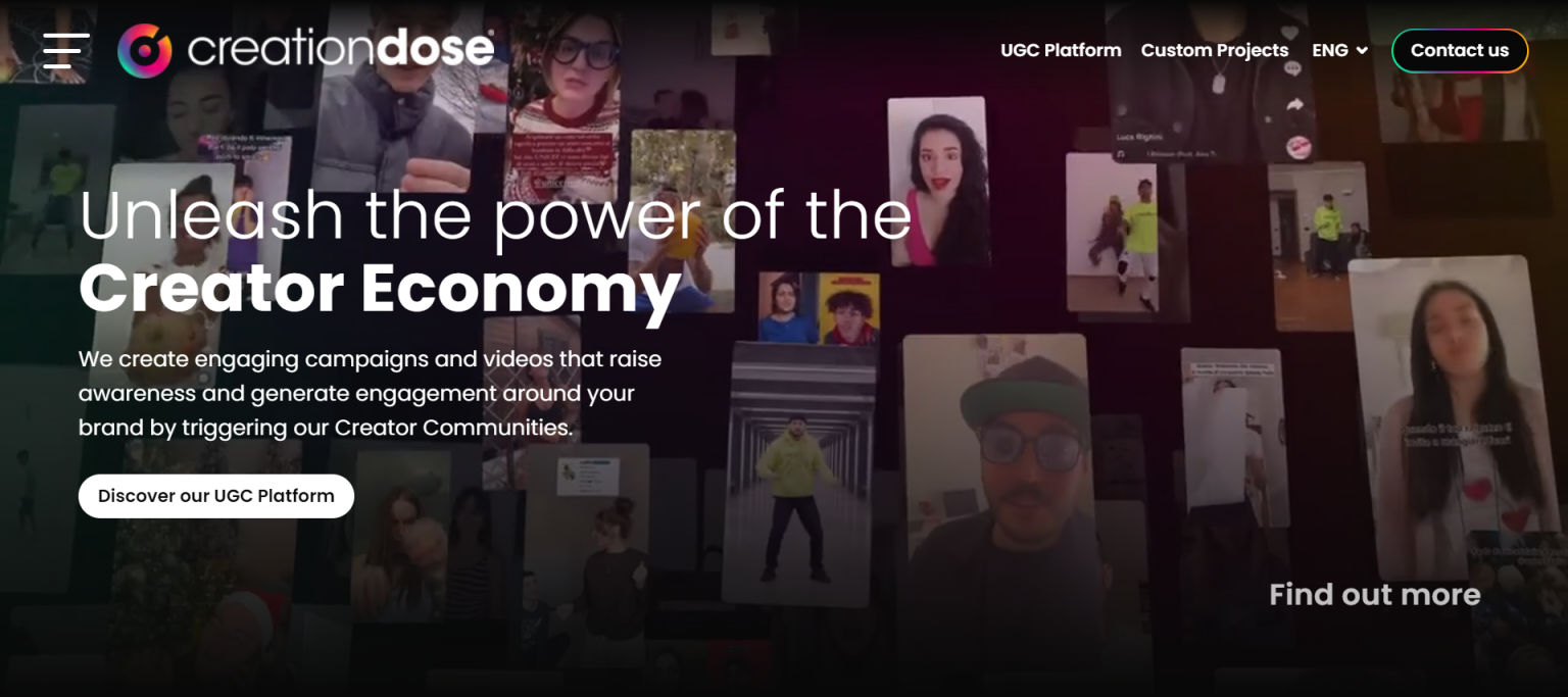 CreationDose 网站截图