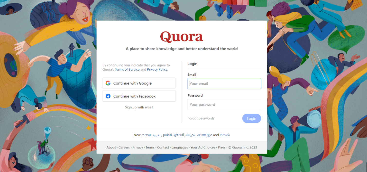 Quora 网站截图