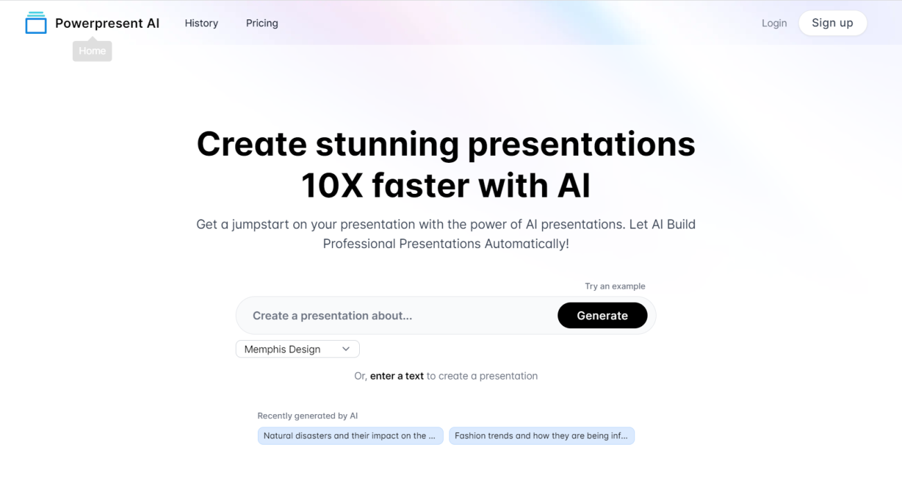 Powerpresent AI 网站截图