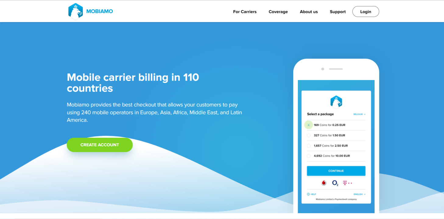 Mobiamo 网站截图