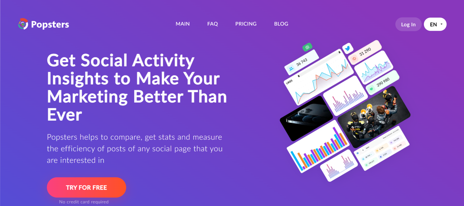 Popsters 网站截图