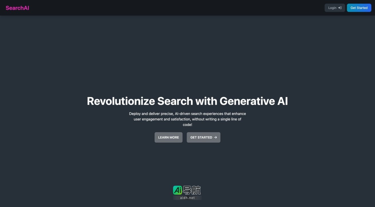 GenSearch 提供无代码生成AI搜索引擎，提升用户体验与参与度 网站截图